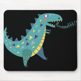 Alfombrilla De Ratón Dinosaurio azul T Rex Ba