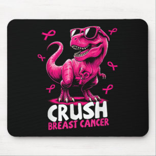 Alfombrilla De Ratón Dinosaurio de cáncer de mama machacado que contien