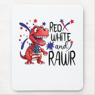 Alfombrilla De Ratón Dinosaurio de los Rawr Blancos Occidentales
