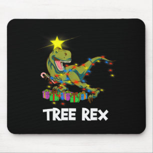 Alfombrilla De Ratón Dinosaurio divertido de Navidad árbol Rex hombres