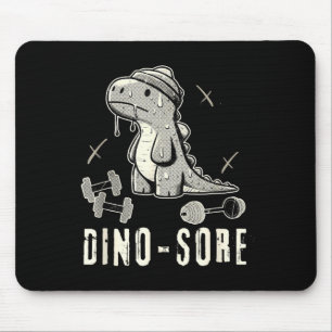 Alfombrilla De Ratón Dinosaurio Divertido Gimnasio T-rex Culturismo Lev
