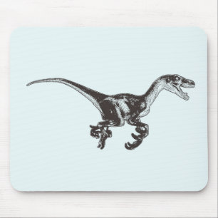 Alfombrilla De Ratón Dinosaurio Mousepad del Velociraptor