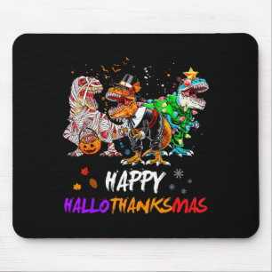 Alfombrilla De Ratón Dinosaurio T Rex Feliz Hallothanksmas Halloween Ni