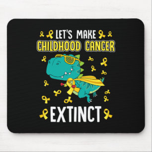 Alfombrilla De Ratón Dinosaurio T-rex hace que el cáncer infantil se ex