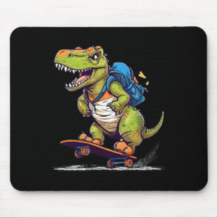Alfombrilla De Ratón Dinosaurio T Rex Skateboarding Genial Dinosaurio S