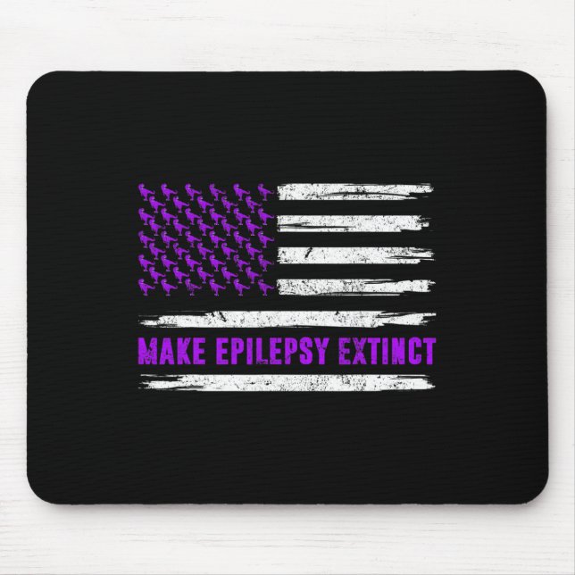 Alfombrilla De Ratón Dinosaurios de bandera hacen Epilepsia Extinct Sen (Frente)