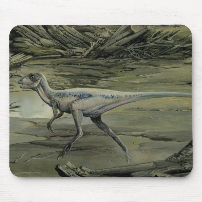 Alfombrilla De Ratón Dinosaurios de época, un hipsilofón cretácico (Frente)