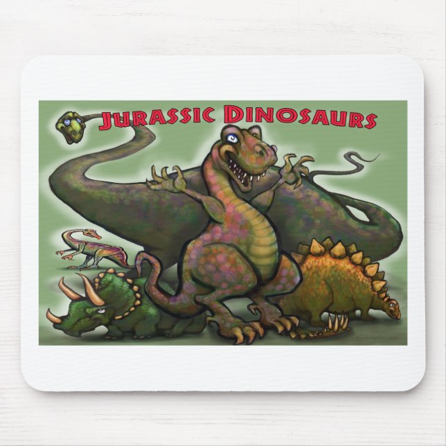 Alfombrilla De Ratón Dinosaurios Jurásicos (Frente)