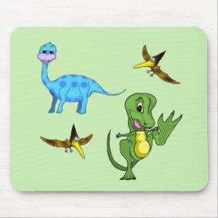 Alfombrilla De Ratón Dinosaurios Mousepad estándar