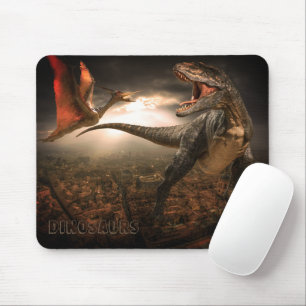 Alfombrilla De Ratón Dinosaurios Supervivencia Mousepad
