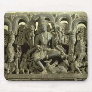 Alfombrilla De Ratón Dintel que representa la trinidad: Siva, Brahma y
