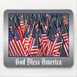 Alfombrilla De Ratón Dios bendice América Mousepad