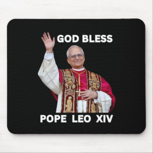 Alfombrilla De Ratón Dios bendiga al nuevo Papa León Xiv Iglesia Católi