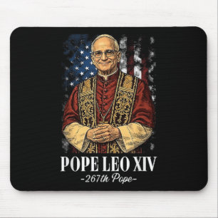 Alfombrilla De Ratón Dios bendiga al nuevo Papa León Xiv Iglesia Católi