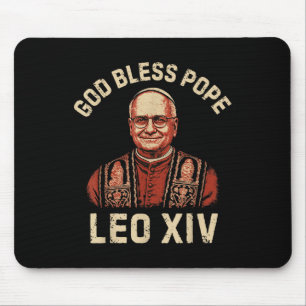 Alfombrilla De Ratón Dios bendiga al Papa León Xiv 6