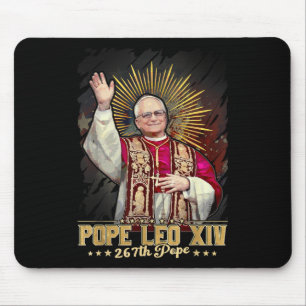 Alfombrilla De Ratón Dios bendiga al Papa León Xiv Católico