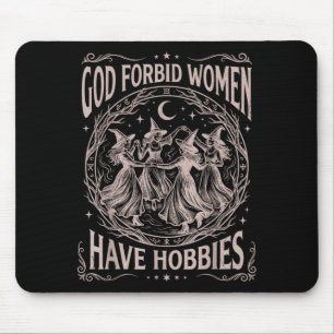 Alfombrilla De Ratón Dios Celestial Retro Prohíba que las Mujeres Tenga