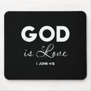 Alfombrilla De Ratón Dios Es Amor 1 Juan 4_8 Versículo Bíblico Escritur