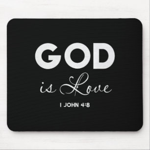 Alfombrilla De Ratón Dios Es Amor 1 Juan 4_8 Versículo Bíblico Escritur