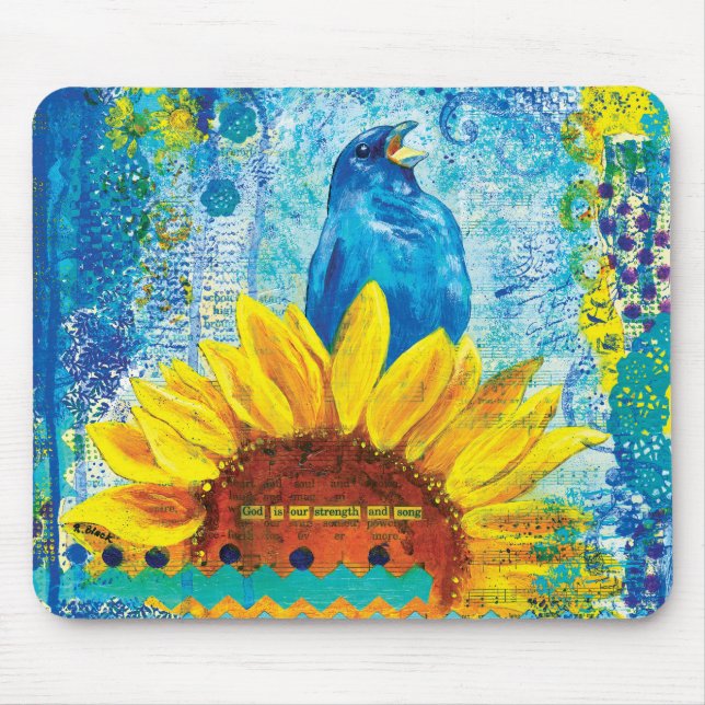 Alfombrilla De Ratón Dios es mi fuerza y mi canción Mousepad (Frente)