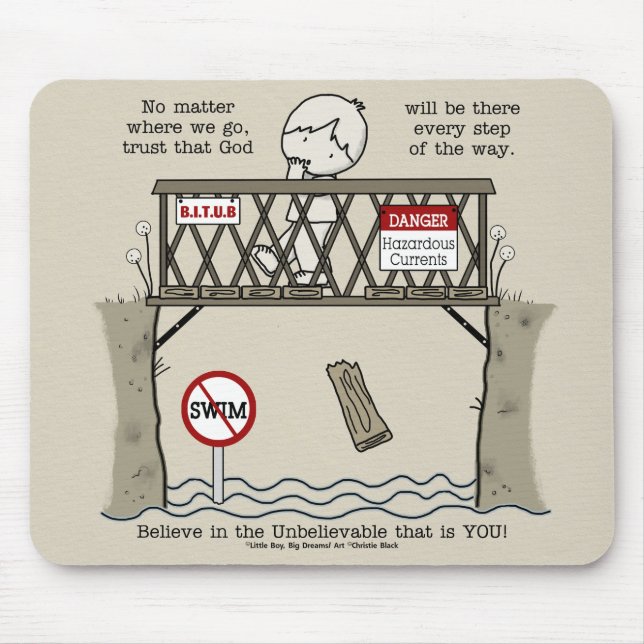 Alfombrilla De Ratón Dios estará allí (Frente)