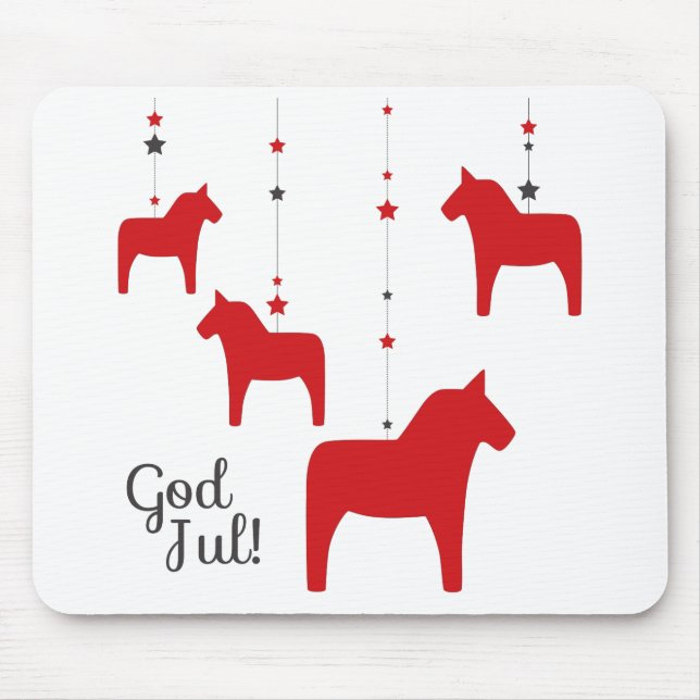 Alfombrilla De Ratón ¡Dios jul! Almohadilla de ratón Dala para caballos (Frente)