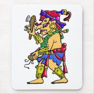 Alfombrilla De Ratón Dios maya de la lluvia de Chac