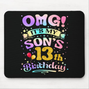 Alfombrilla De Ratón Dios mío es el cumpleaños número 13 de mi hijo Fel