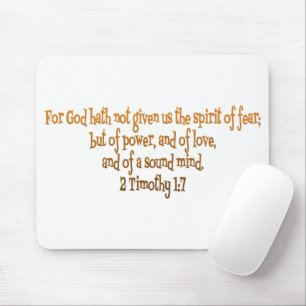 Alfombrilla De Ratón Dios No Nos Ha Dado El Espíritu Del Miedo