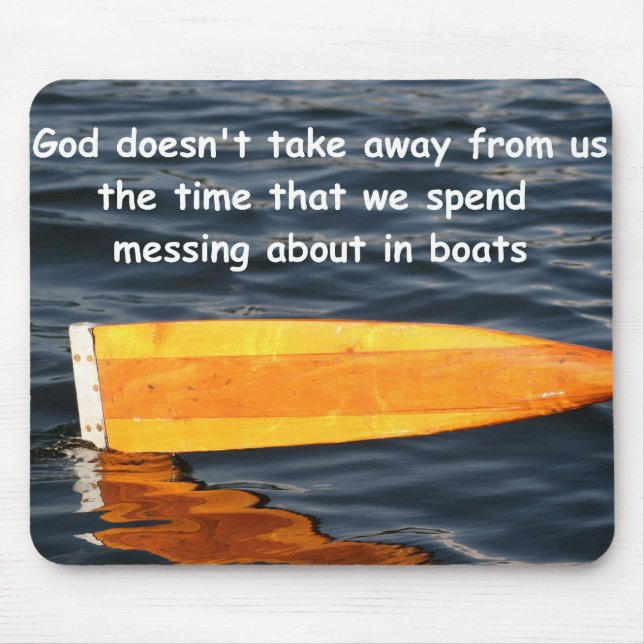 Alfombrilla De Ratón Dios que no tarda el tiempo de navegantes, (Frente)