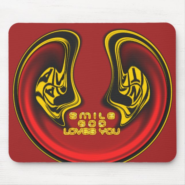 Alfombrilla De Ratón Dios te ama producto Personalizar Inspirador (Frente)