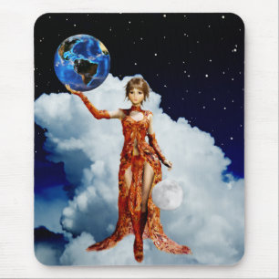 Alfombrilla De Ratón Diosa de Mousepad Universo