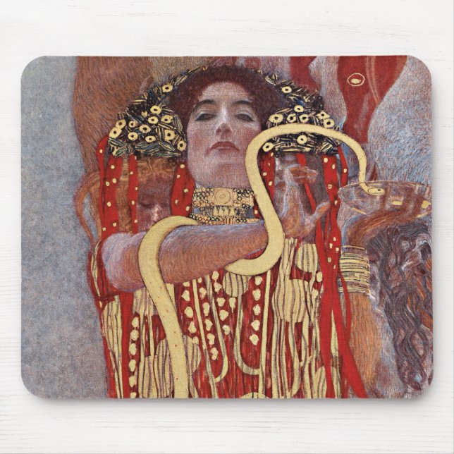 Alfombrilla De Ratón Diosa de Salud, Hygieia (Salus), Gustav Klimt (Frente)