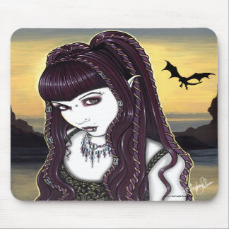 Alfombrilla De Ratón Diosa gótica Mousepad del dragón de Katana