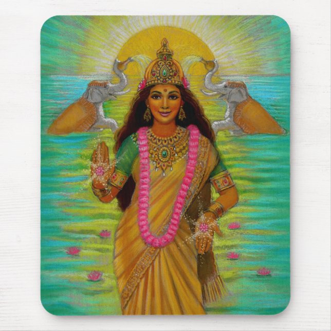 Alfombrilla De Ratón Diosa Lakshmi Mousepad (Frente)