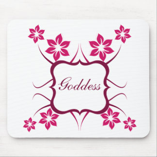 Alfombrilla De Ratón Diosa Mousepad floral, Magenta