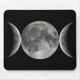 Alfombrilla De Ratón Diosa triple de la luna