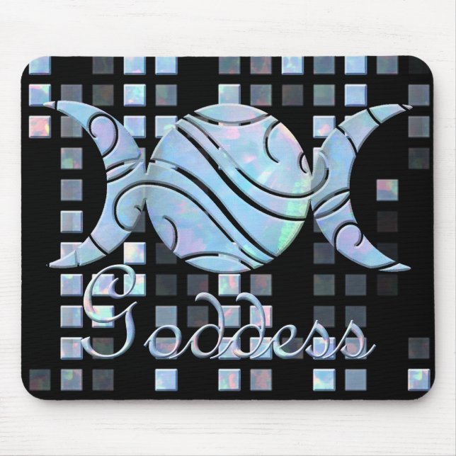 Alfombrilla De Ratón Diosa triple del ópalo de la luna (Frente)