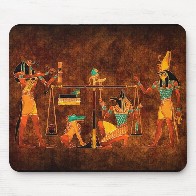 Alfombrilla De Ratón Dioses del Antiguo Egipto (Frente)