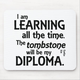 Alfombrilla De Ratón Diploma de la piedra sepulcral