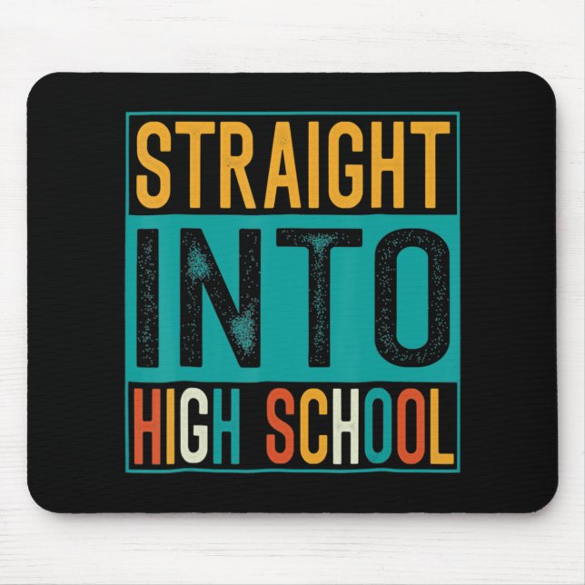 Alfombrilla De Ratón Directamente En La Escuela Secundaria De Vuelta Al (Frente)