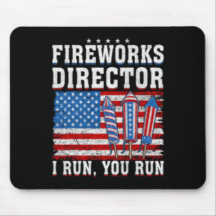 Alfombrilla De Ratón Director De Firework Técnico Yo Te Ejecuto El 4° D