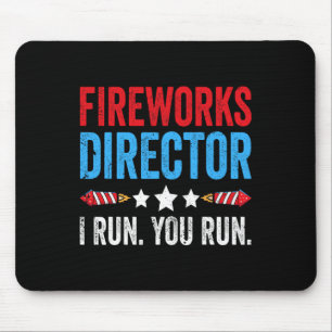 Alfombrilla De Ratón Director de Fuegos Artificiales del 4 de Julio Yo 
