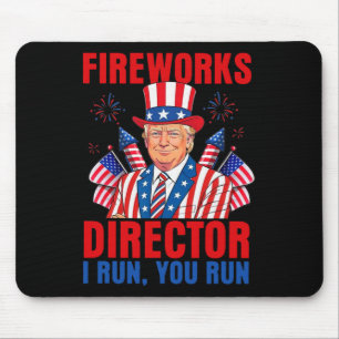 Alfombrilla De Ratón Director de fuegos artificiales I Corro tú corres