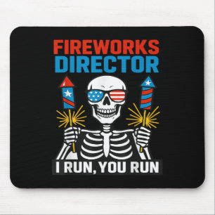 Alfombrilla De Ratón Director de Fuegos Artificiales Si Yo Corro Tú Cor