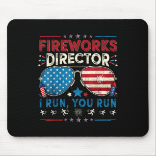 Alfombrilla De Ratón Director de Fuegos Artificiales Yo Corro Tú Corres
