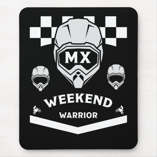 Alfombrilla De Ratón Dirt Bike Weekend Warrior Motocross Rider (Frente)