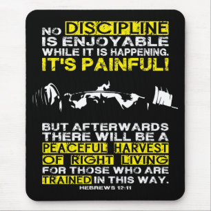 Alfombrilla De Ratón DISCIPLINA - entrenamiento agazapado de motivación