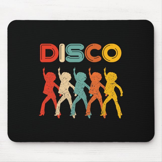 Alfombrilla De Ratón Disco 70 Disco Danzante Retro Típico (Frente)