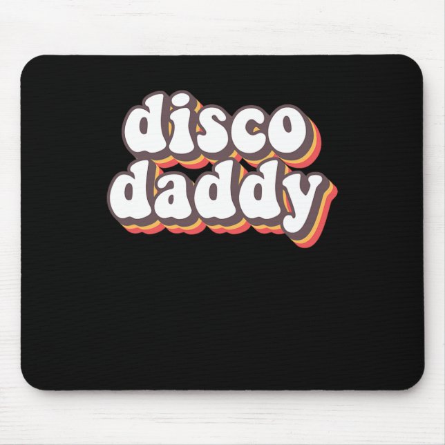 Alfombrilla De Ratón Disco Daddy Groovy Retro Hippie 70s Disco (Frente)